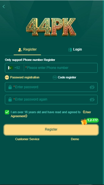 44pk Game Register