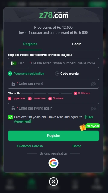 z78 Game Register